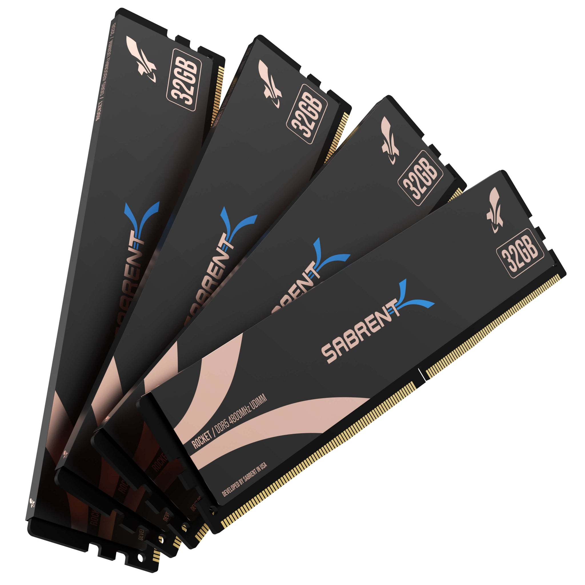Sabrent Rocket DDR5 128GB U-DIMM 4800MHz Memory Kit (4x32GB)